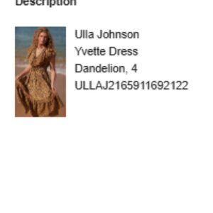 Ulla Johnson Yvette Dress Dadelion